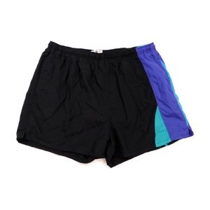Vtg 90s Streetwear Color Block Lined Swim Trunks
